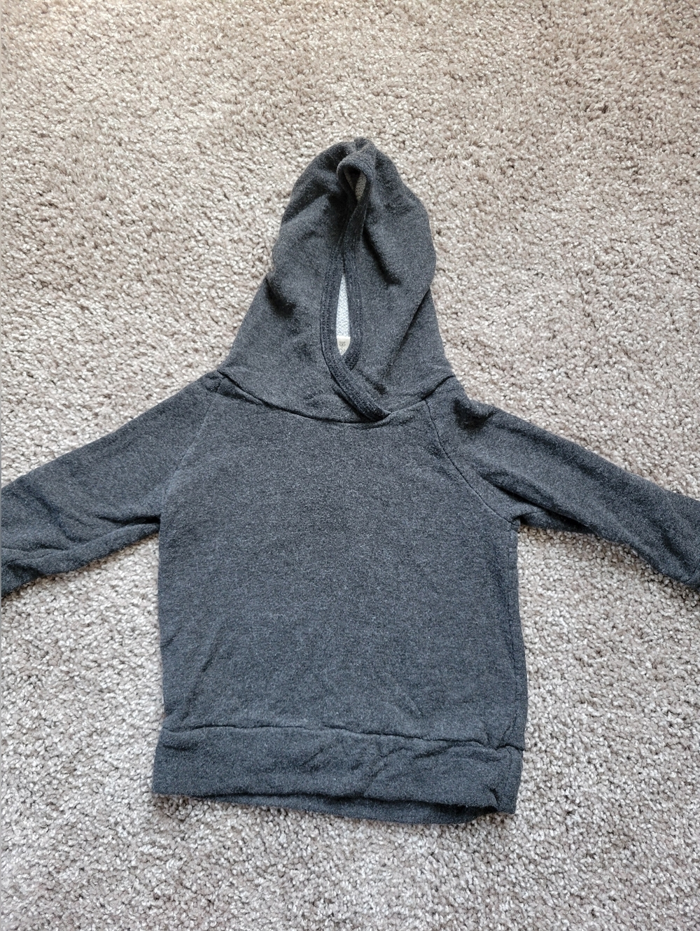 Childhoods Size 18-24 Months Hooded Long Sleeve Shirt  Gray Made In The USA Boys